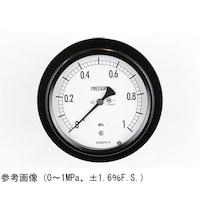 長野 密閉型圧力計(100Φ) 埋込形D枠(取付金具) 50kPa BE15131 1個