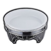 丸チェーフイング MF仕様 陶器仕切無中皿 目皿 NTEL901 キッチンポット・保存容器 1個