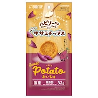 マルカン ハピリーツ パリッとササミチップス 心おどるおいも味 32g