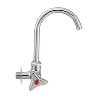 カクダイ 左ハンドル横形スワン水栓 72460113 水道配管資材 1個