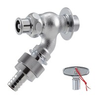 カクダイ 共用自動接手散水栓 72320320 水道配管資材 1個