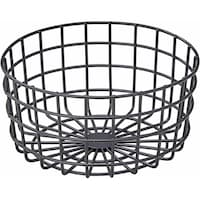 アズワン 【2個】丸型ワイヤーバスケット ブラック 中 61819532 61819532 1個