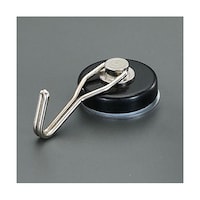 アズワン φ52mm/7.0kg マグネットフック(スイベル式/黒) EA781ET13B EA781ET13B 1個