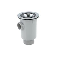 アズワン G2”防臭排水トラップ(オーバーフロー付/樹脂製) EA468D71A EA468D71A 1個