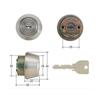 美和ロック MIWA取替用シリンダー MCY136 MCY136 1個