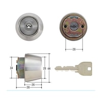 美和ロック MIWA取替用シリンダー MCY141 MCY141 1個