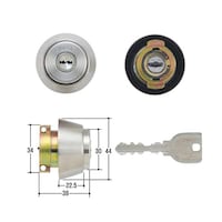 美和ロック MIWA取替用シリンダー MCY166 MCY166 1個