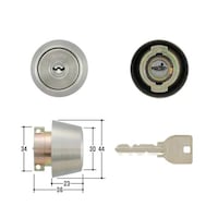 美和ロック MIWA取替用シリンダー MCY214 MCY214 1個