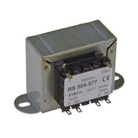 RS Pro シャーシ取り付けトランス 1次 230V ac 2次 9V ac 電力 20VA 504577 504577 1個