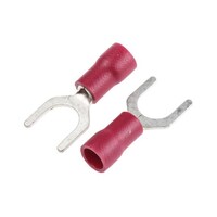 RS Pro Y形圧着端子 赤 0.5 → 1.5mm2 22AWG to 16AWG 1袋(100個入) 534244 534244 1袋
