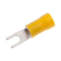 RS Pro Y形圧着端子 黄 2.5 → 6mm2 12AWG to 10AWG 1袋(100個入) 534503 534503 1袋