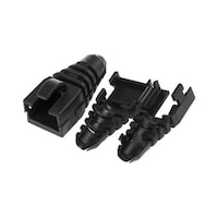 RJコネクタフード タイプ RJ45 黒