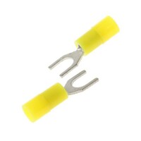 RS Pro Y形圧着端子 黄 0.2 → 0.5mm2 26AWG to 22AWG 1袋(100個入) 2394177 2394177 1袋