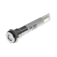 RS Pro LED表示灯 白 8mm 12 V dc 7001671 7001671 1個
