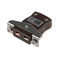 RS Pro 熱電対コネクタ ミニチュアパネル取り付けソケットコネクタ Tタイプ ミニチュア 7718878 7718878 1個