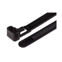 RS Pro 結束バンド 150mmx7.6 mm 黒 ナイロン 66 1袋(100個入) 8111600 8111600 1袋