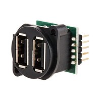 RS Pro USBコネクタ USB2.0 メス ポート数 2 8300074 8300074 1個