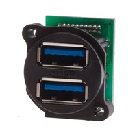 RS Pro USBコネクタ USB3.0 メス ポート数 2 8621576 8621576 1個