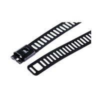 RS Pro 結束バンド 300mm x 7 mm 黒 ポリエステルコーティングしたステンレススチール 1袋(100個入) 121668 121668 1袋