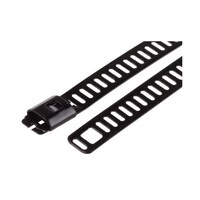 RS Pro 結束バンド 610mm x 7 mm 黒 ポリエステルコーティングしたステンレススチール 1袋(100個入) 121674 121674 1袋