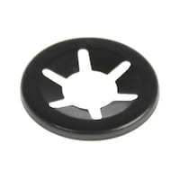 RS Pro プッシュオン留め具 エナメル仕上げ 鋼 オープン シャフト径1/4インチ用 1袋(50個入) 172458 172458 1袋