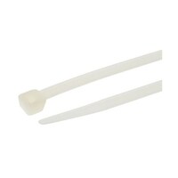 RS Pro 結束バンド 380mm x 7.6 mm ナチュラル ナイロン 66 1袋(100個入) 178513 178513 1袋