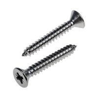 RS Pro タッピング ネジ 1 1/4インチ 皿頭 ステンレス鋼 プレーン長さ(インチねじ)1.1/4インチ 1袋(100個入) 180746 180746 1袋