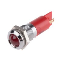 RS Pro LED表示灯 点滅 赤 14mm 24 V dc 203650 203650 1個