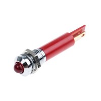 RS Pro LED表示灯 赤 8mm 12 V ac 205937 205937 1個
