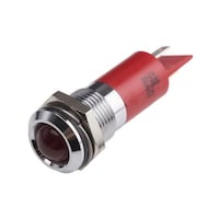 RS Pro LED表示灯 赤 14mm 24→ 36 V dc 209074 209074 1個