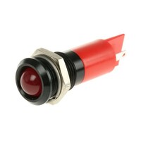 RS Pro LED表示灯 赤 14mm 12 V dc 210103 210103 1個