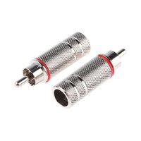 RS Pro RCAプラグ オス ニッケルめっき 1袋(5個入) 411104 411104 1袋