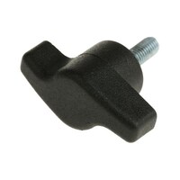 RS Pro ノブ付ねじ Tハンドル M5 x 15 直径:35mm 黒 1袋(10個入) 478466 478466 1袋