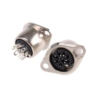 RS Pro Dinソケット Socket 8極 シャーシマウント 1袋(5個入) 491106 491106 1袋