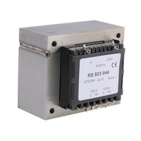 RS Pro シャーシ取り付け電源トランス1次:230V ac2次:18V ac電力:200VA 503944 503944 1個
