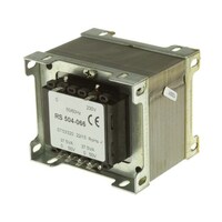 RS Pro シャーシ取り付け電源トランス1次:230V ac2次:50V ac電力:75VA 504066 504066 1個