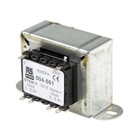 RS Pro シャーシ取り付け電源トランス1次:230V ac2次:6.3V ac電力:20VA 504561 504561 1個