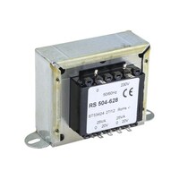 RS Pro シャーシ取り付け電源トランス1次:230V ac2次:20V ac電力:50VA 504628 504628 1個
