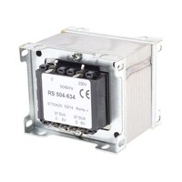 RS Pro シャーシ取り付け電源トランス1次:230V ac2次:6V ac電力:50 VA 75 VA 504634 504634 1個