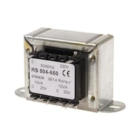 RS Pro シャーシ取り付け電源トランス1次:230V ac2次:20V ac電力:20VA 504650 504650 1個