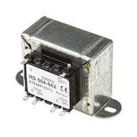 RS Pro シャーシ取り付け電源トランス1次:230V ac2次:24V ac電力:20VA 504662 504662 1個
