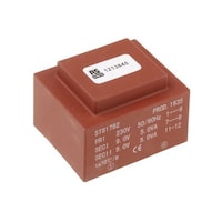 RS Pro 基板実装用トランス 一次側:230V ac 二次側:2 x 9V ac 出力数:2 1213845 1213845 1個