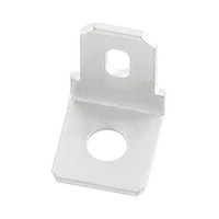 RS Pro スタッド取り付けタブ端子 タブサイズ6.35 x 0.8mm 厚さ0.8mm 幅6.35mm アンシュラウド 1袋(100個入) 1251996 1251996 1袋