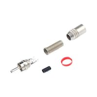 RS Pro RCAプラグ オス ニッケル 銀めっき 1袋(5個入) 1817714 1817714 1袋