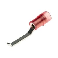 RS Pro 圧着ブレード端子 フック 絶縁 刃長さ17.4mm 刃幅3mm 赤 0.5 → 1.5mm2 22 → 16AWG 1袋(100個入) 2674063 2674063 1袋