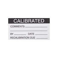 RS Pro 粘着剤付きラベル 30枚入り 黒 白 Calibrated 4454091 4454091 1袋