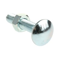 RS Pro コーチボルト M8 スチール x 40mm 1袋(50個入) 5121051 5121051 1袋