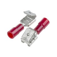 RS Pro 圧着ピギーバック端子 絶縁 赤 0.5 → 1.5mm2 22 → 16AWG 1袋(100個入) 6139918 6139918 1袋