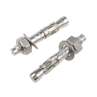 RS Pro ボルトアンカー ステンレス鋼 M8 取付穴径8mm 長さ50mm 1袋(10個入) 6221922 6221922 1袋