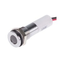 RS Pro LED表示灯 白 8mm 12 V dc 7001921 7001921 1個